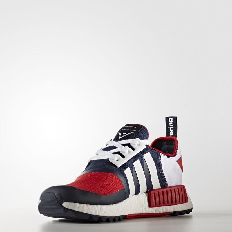 Adidas nmd navy blue white best sale